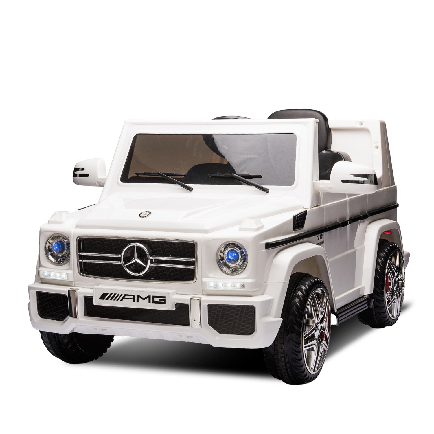 Mercedes Benz AMG G65 Licensed Kids Ride On Electric Car Remote Control - White 2