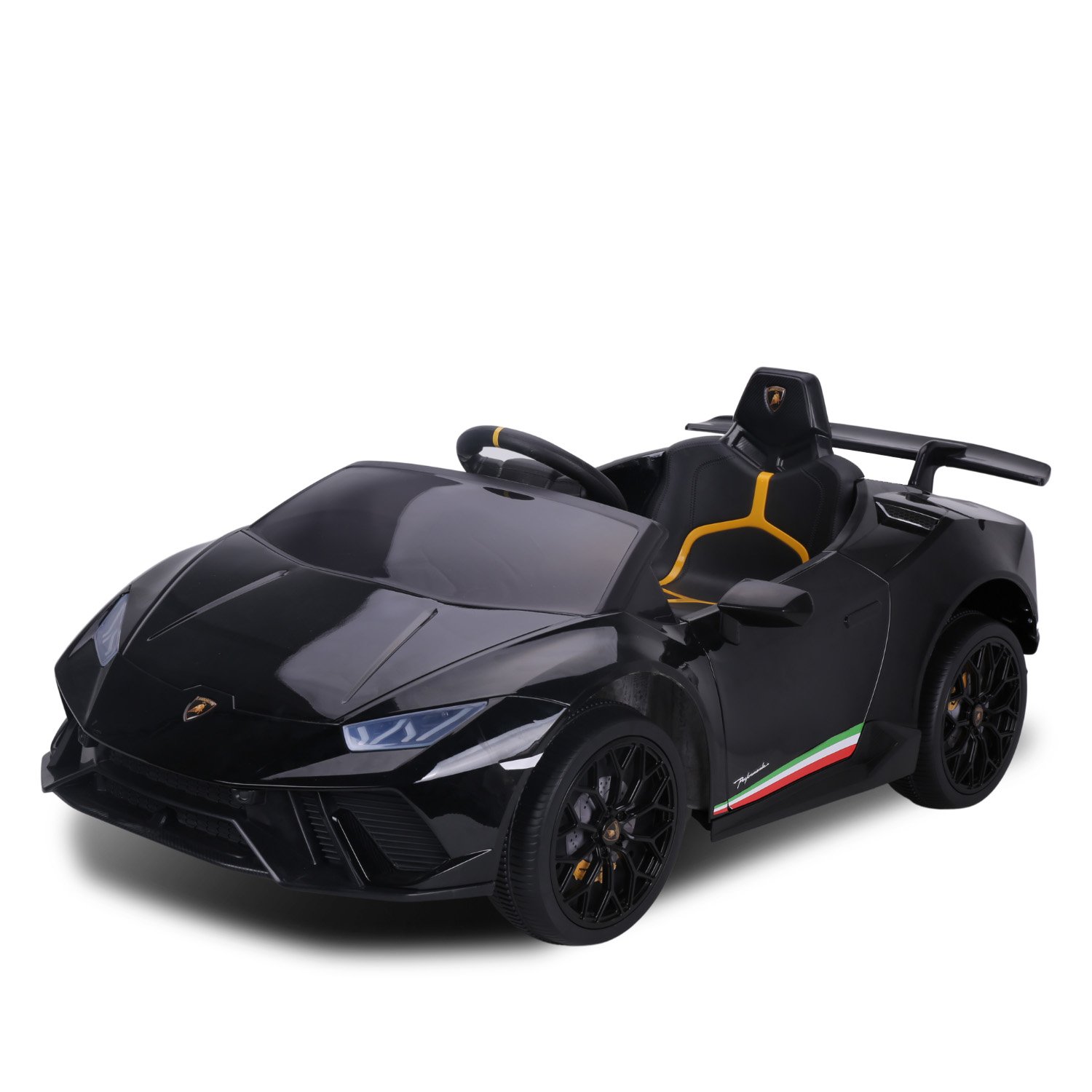 Lamborghini Performante Kids Electric Ride On Car Remote Control - Black 1