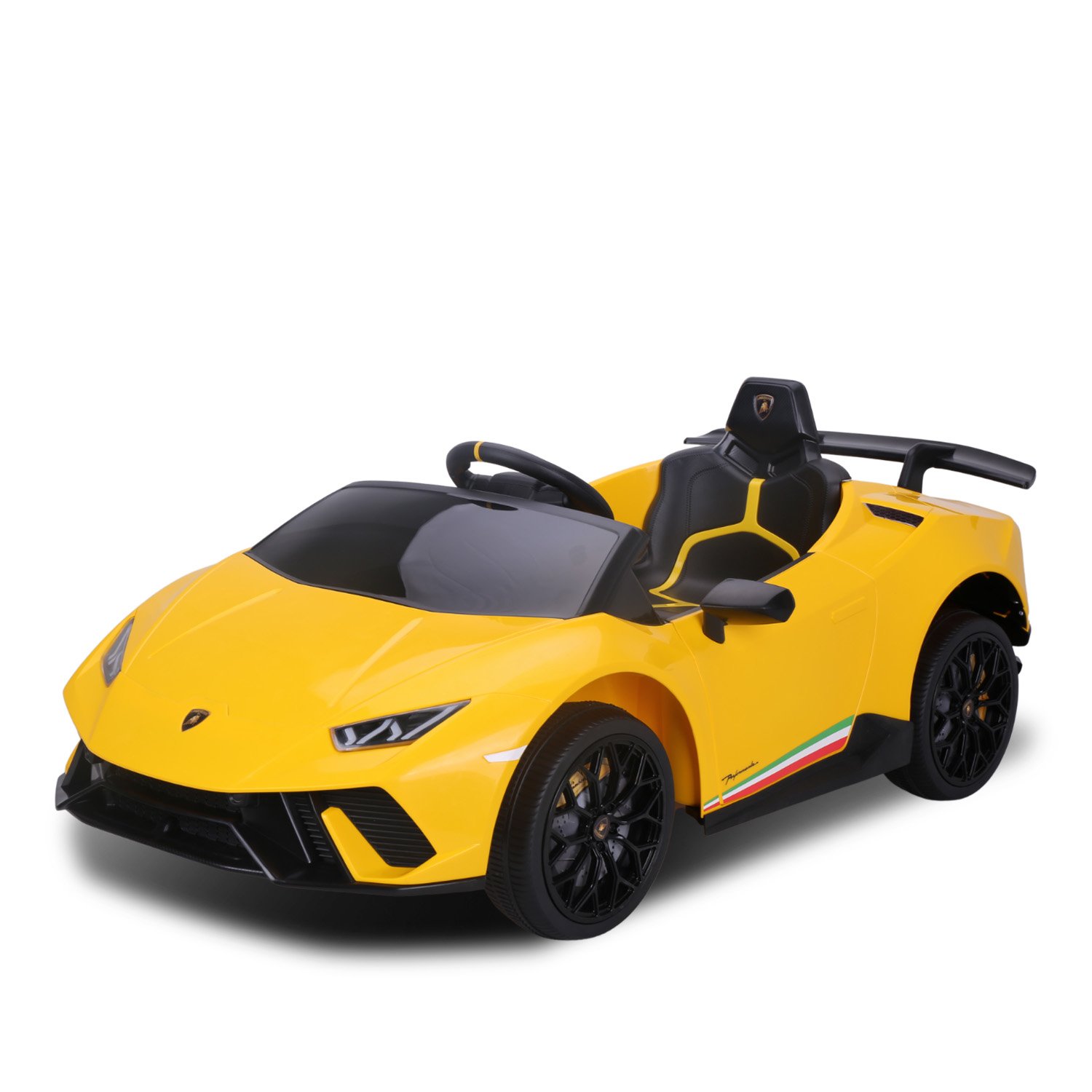 Lamborghini Performante Kids Electric Ride On Car Remote Control - Yellow 2