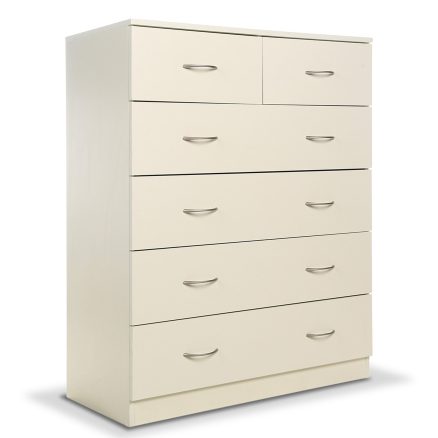 Tallboy Dresser 6 Chest of Drawers Storage Cabinet 85 x 39.5 x 105cm 1