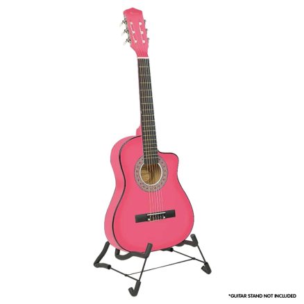 Karrera Childrens Acoustic Guitar Kids - Pink 1