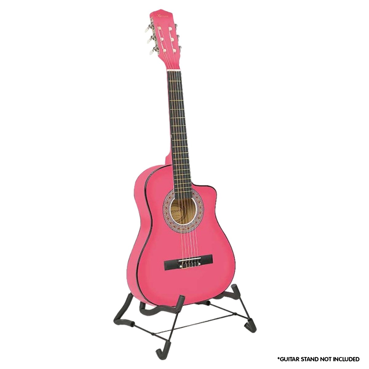 Karrera Childrens Acoustic Guitar Kids - Pink 2