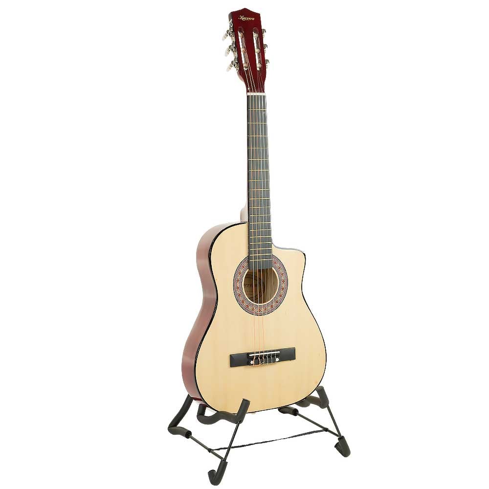38in Cutaway Acoustic Guitar with guitar bag - Natural 2