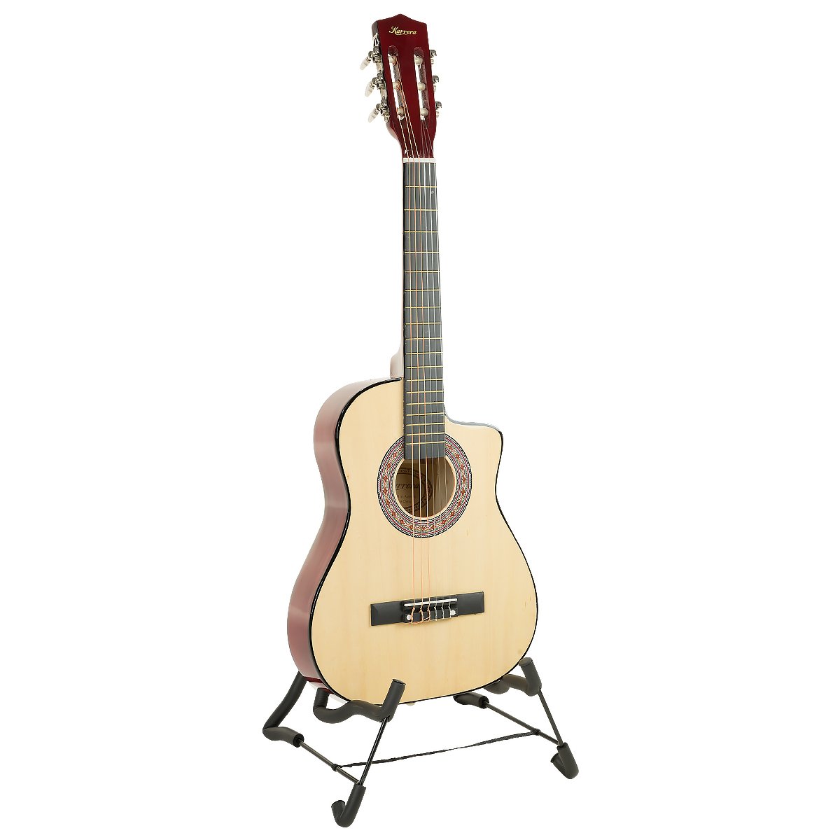 38in Pro Cutaway Acoustic Guitar with guitar bag - Natural 1