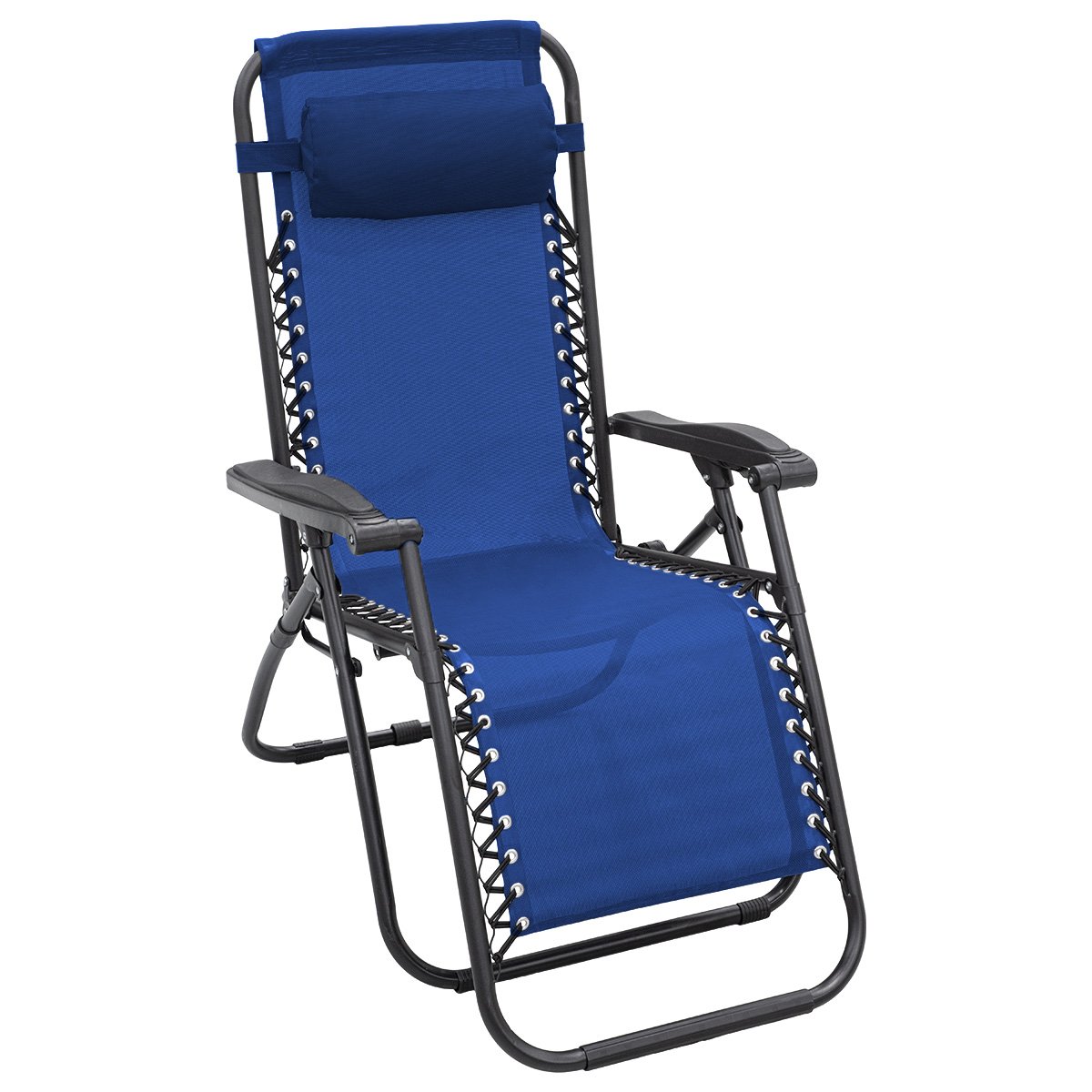 Zero Gravity Reclining Deck Chair - Blue 1