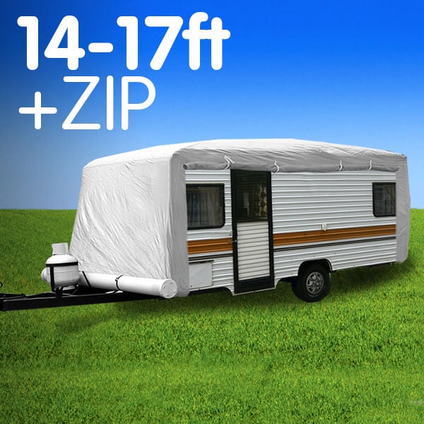 Caravan Cover with zip 14-17 ft 1 Caravan Cover with zip 14-17 ft