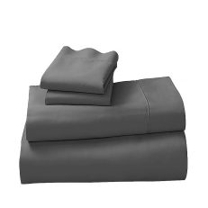 Cotton microfibre 1000TC 4pc Queen sheet set - Pewter