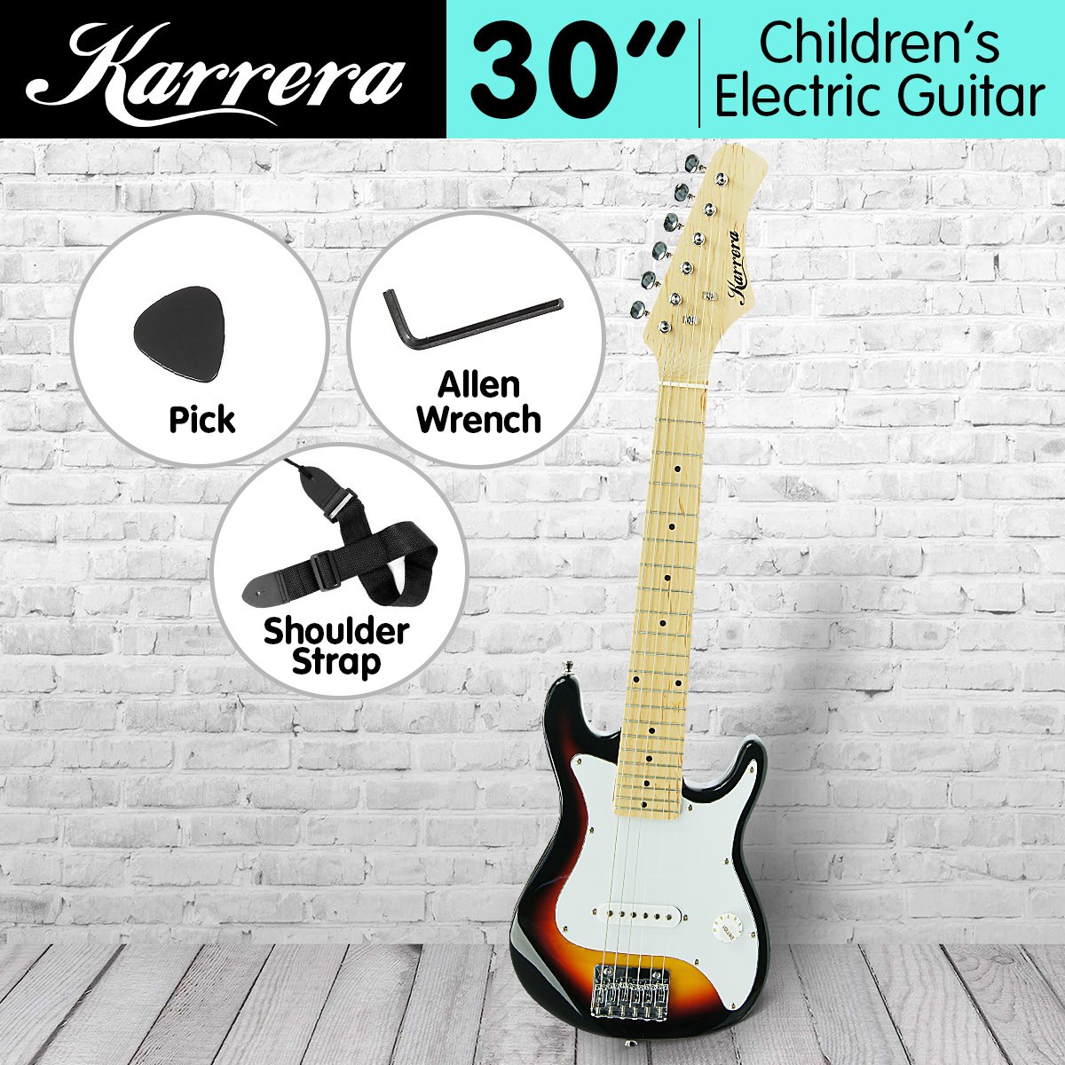 Karrera Childrens Electric Guitar Kids - Sunburst 1