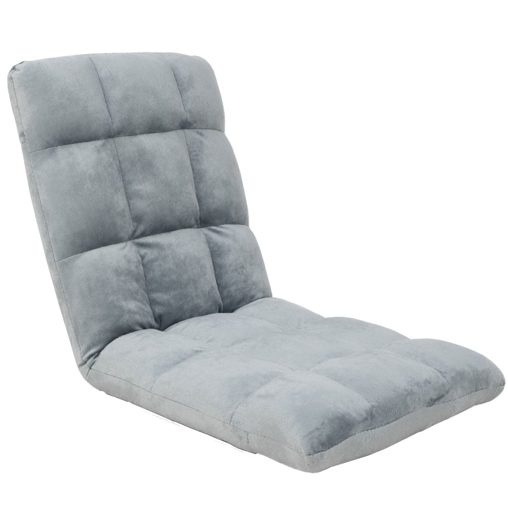 Adjustable Cushioned Floor Gaming Lounge Chair 99 x 41 x 12cm - Grey 2