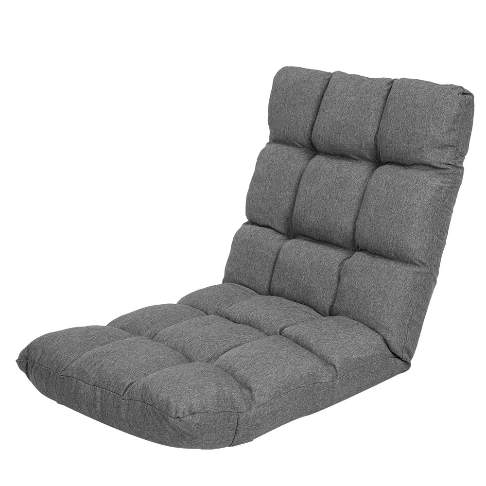 Adjustable Floor Gaming Lounge Line Chair 100x50x12cm - Dark Grey 1