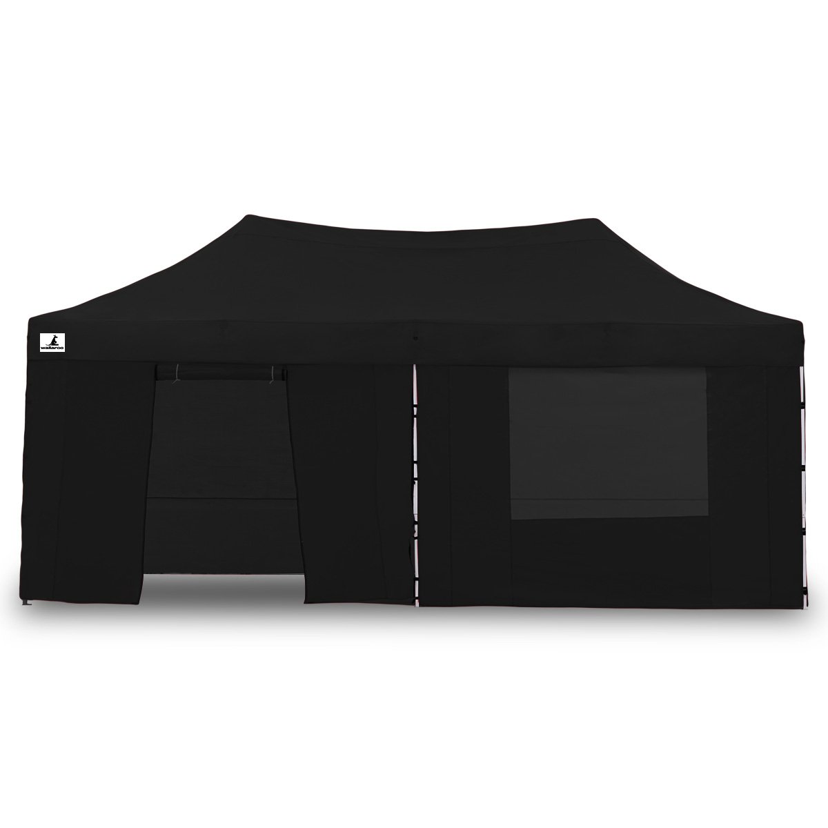 Gazebo Tent Marquee 3x6m PopUp Outdoor Wallaroo Black 1