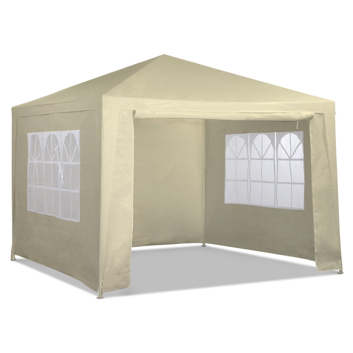 3x3m Wallaroo Outdoor Party Wedding Event Gazebo Tent - Beige 1 3x3m Wallaroo Outdoor Party Wedding Event Gazebo Tent - Beige