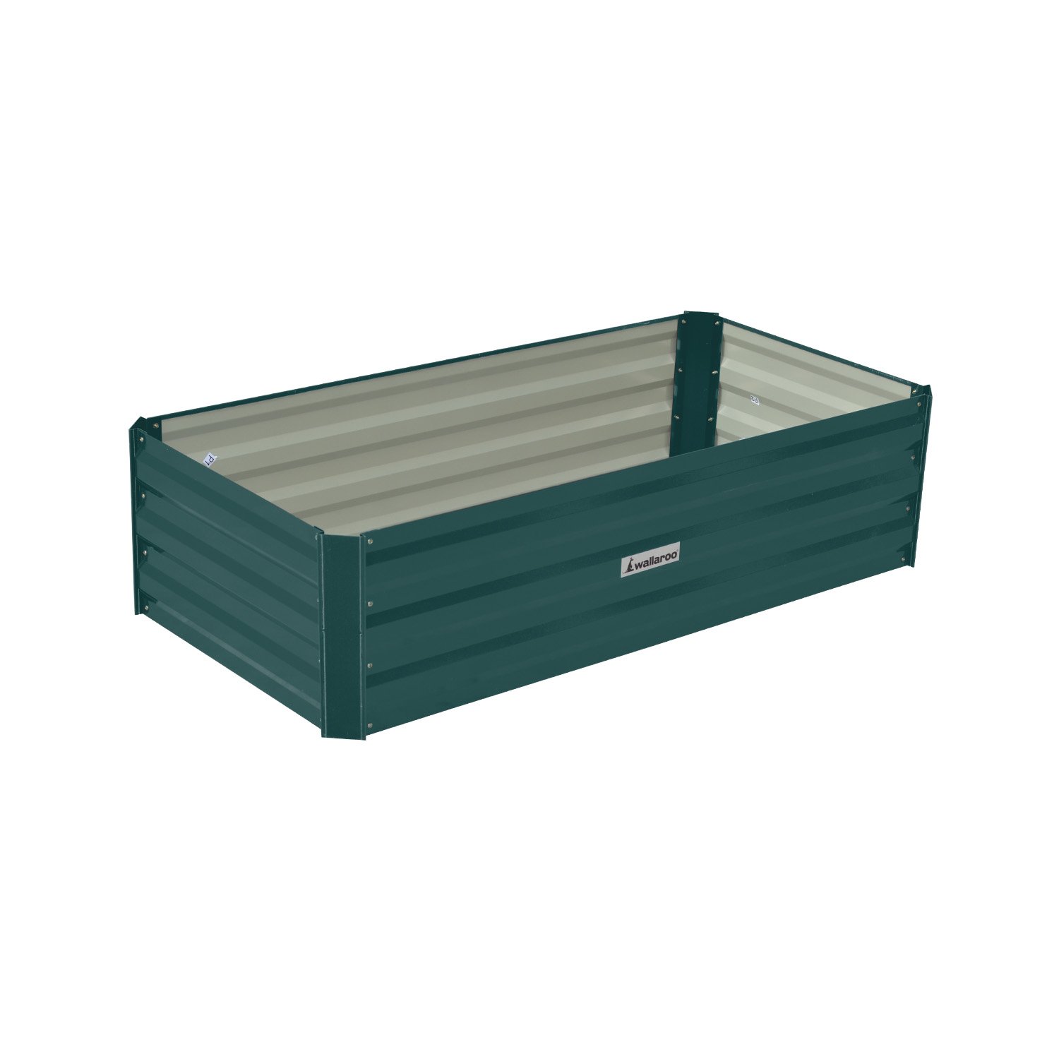 Wallaroo Garden Bed 120 x 60 x 30cm Galvanized Steel - Green 2