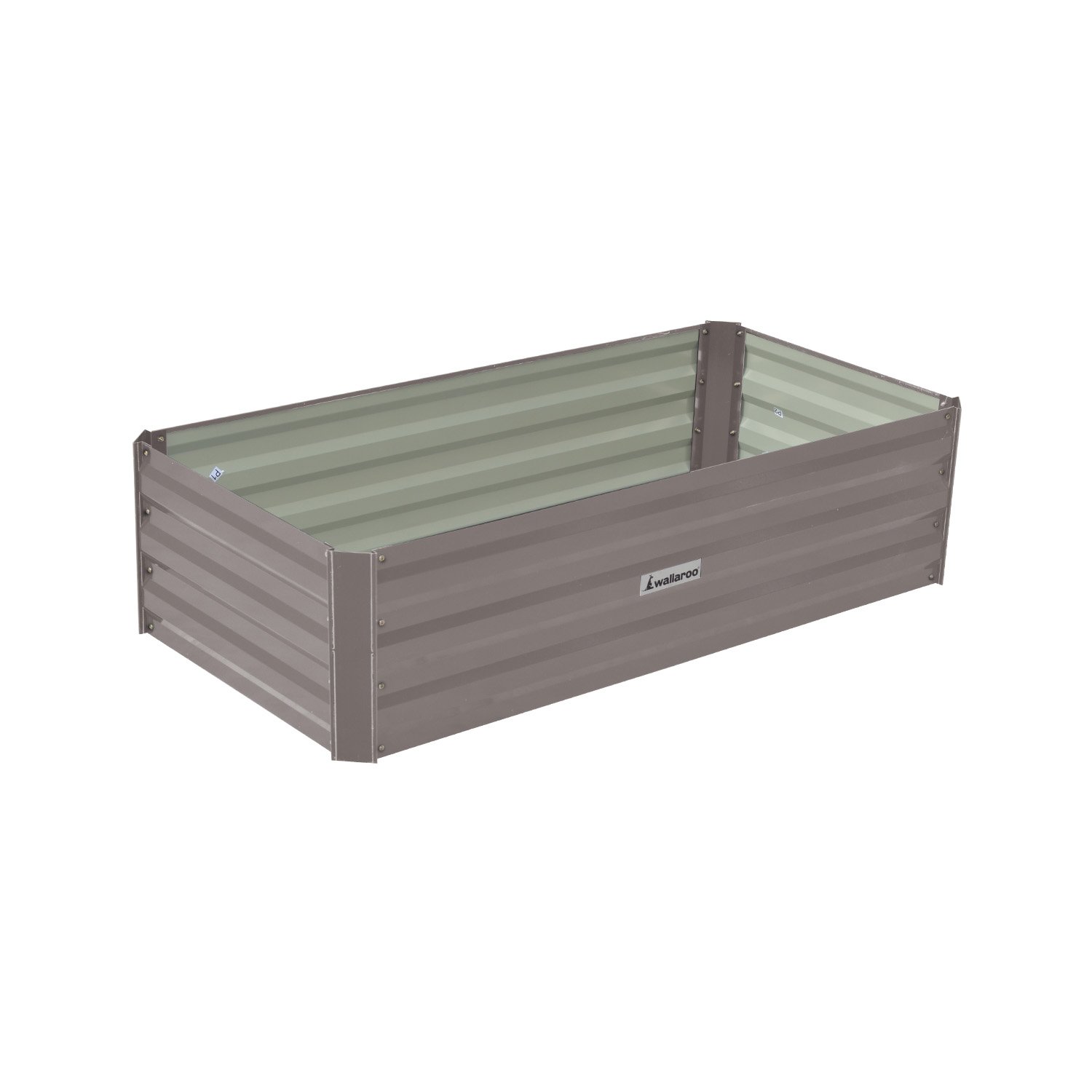 Wallaroo Garden Bed 120 x 60 x 30cm Galvanized Steel - Grey 1