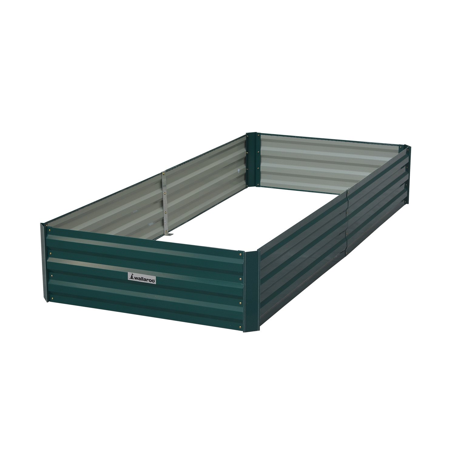 Wallaroo Garden Bed 210 x 90 x 30cm Galvanized Steel - Green 1