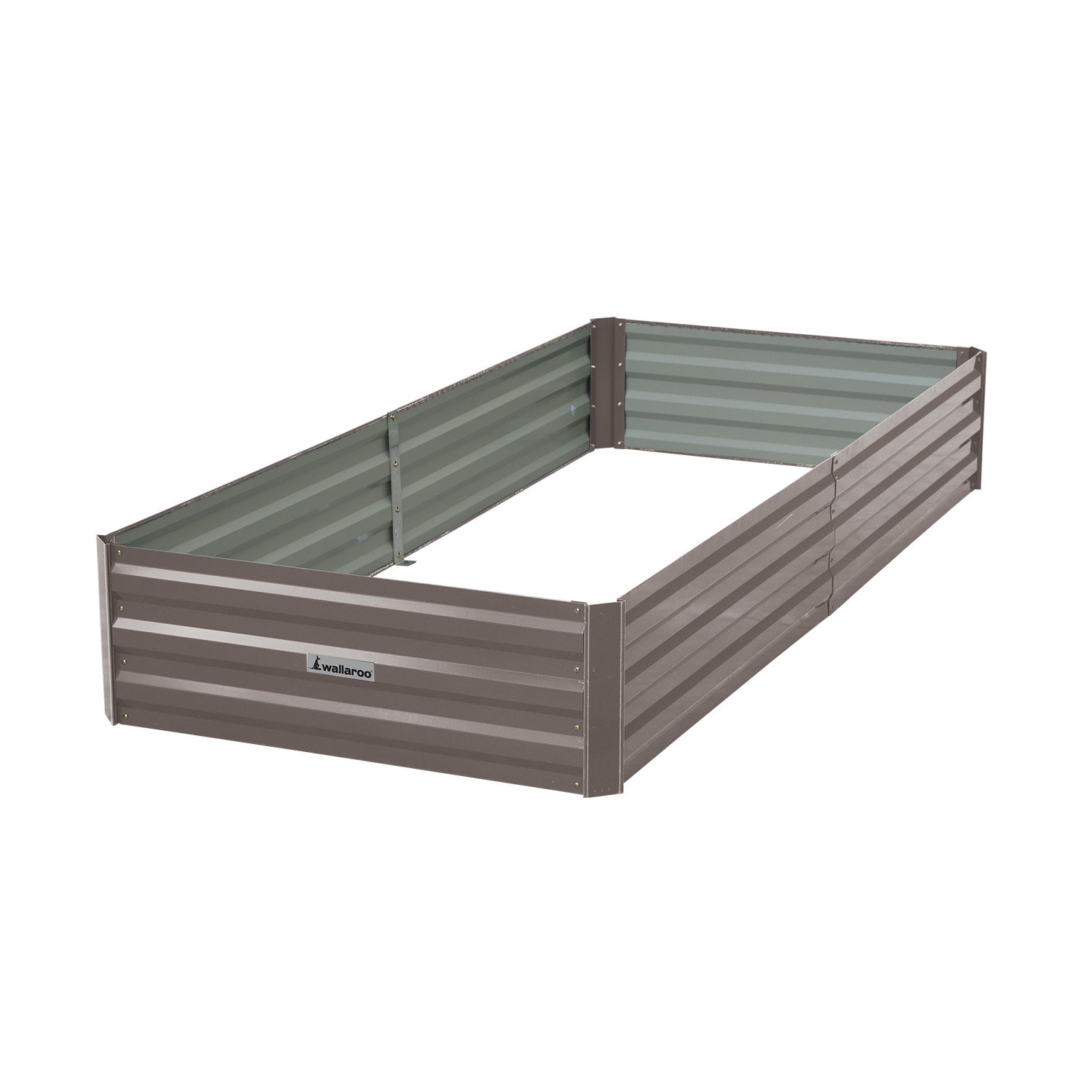 Wallaroo Garden Bed 210 x 90 x 30cm Galvanized Steel - Grey 2