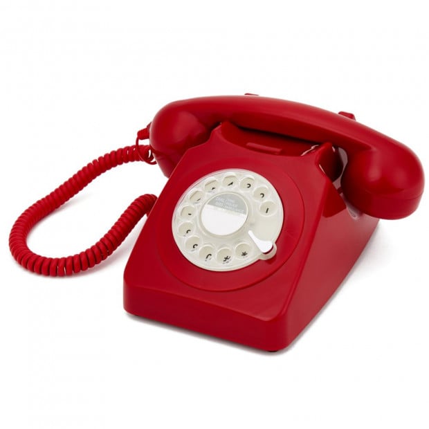 GPO 746 ROTARY TELEPHONE - RED 1