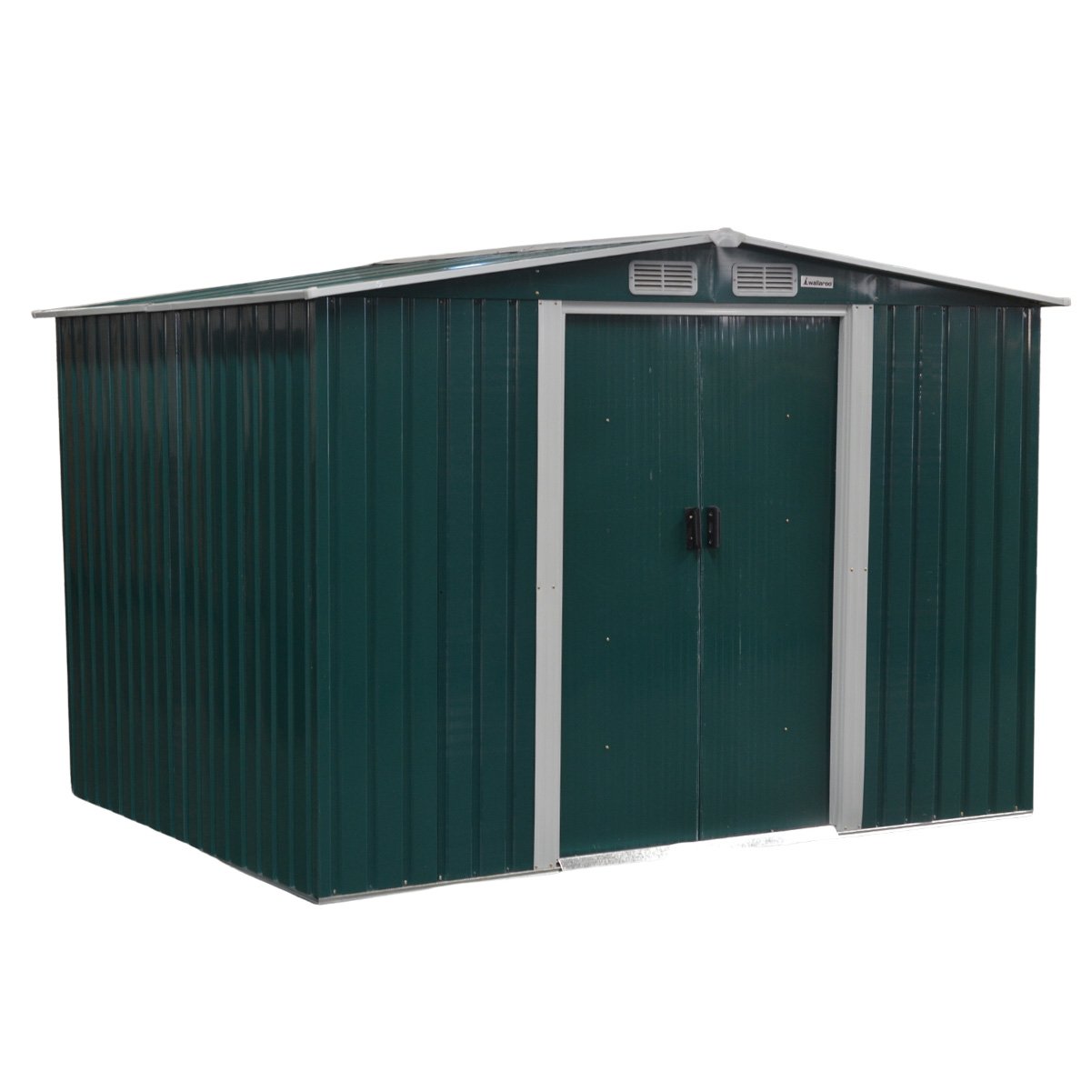 Garden Shed Spire Roof 8x8ft - Green 2 Garden Shed Spire Roof 8x8ft - Green 2