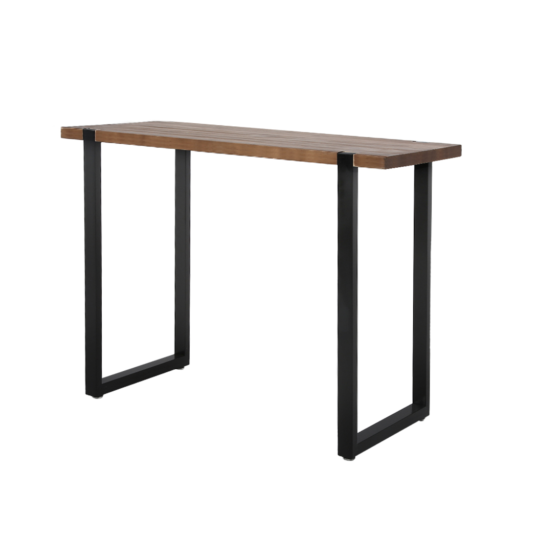 High Bar Table Industrial Pub Table Solid Wood Kitchen Cafe Office 2