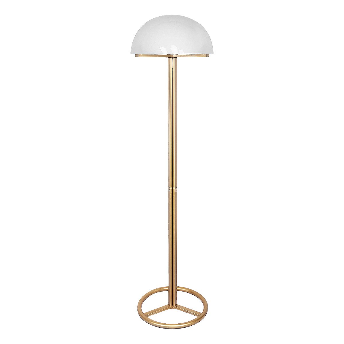 Metal Floor Lamp with White Acrylic Shade by Sarantino 2