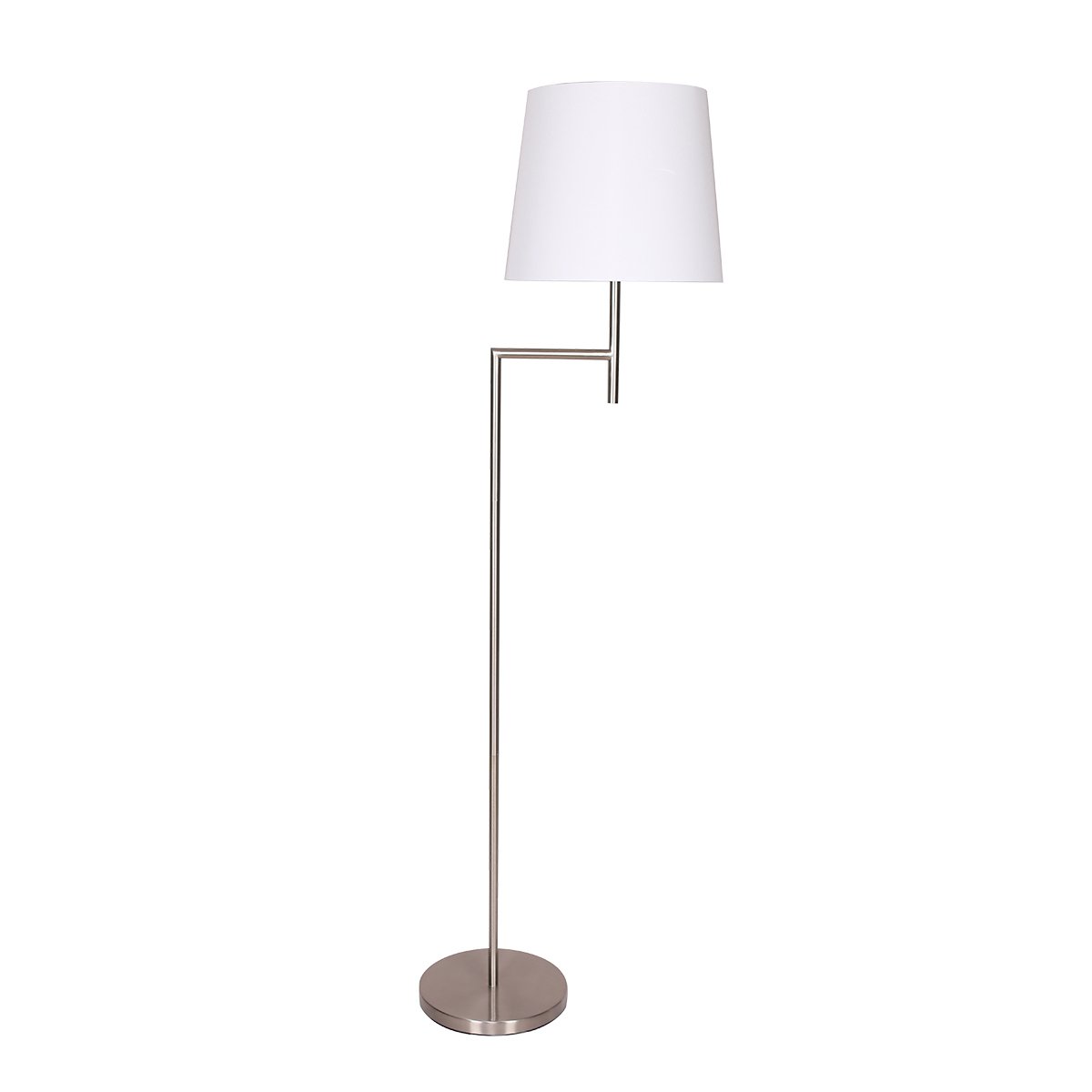 Sarantino Nickel Metal Arc Floor Lamp 1