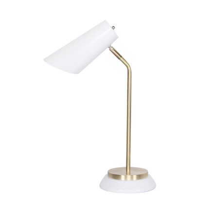 Sarantino White/Brass Table Lamp 1