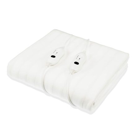 Laura Hill Heated Electric Blanket Queen Fitted Polyester - White 1