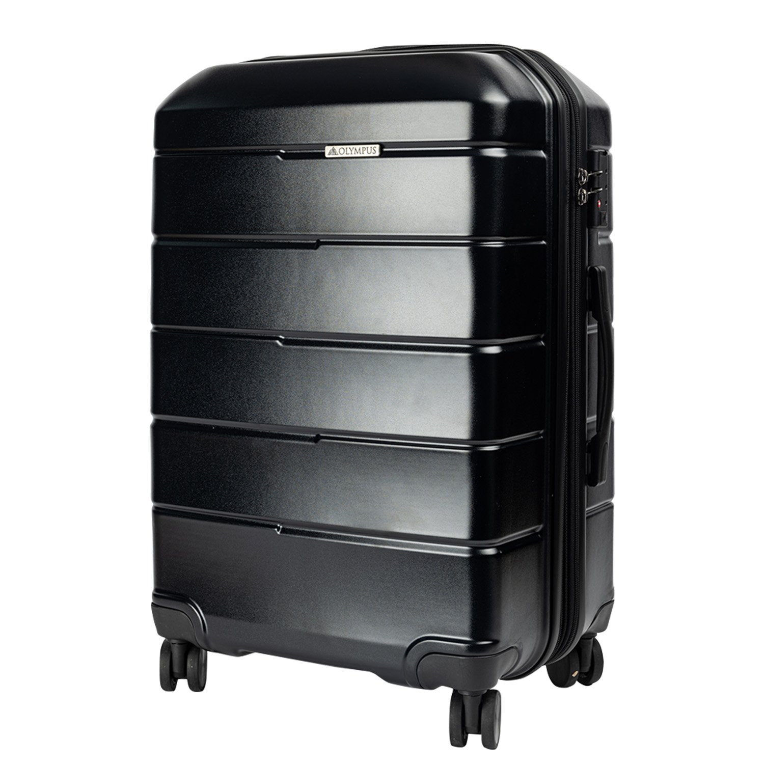 Olympus Artemis 24in Hard Shell Suitcase ABS+PC Jet Black 1