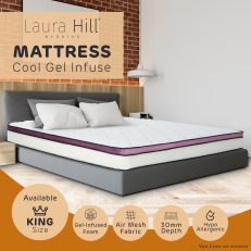 Laura Hill Memory Foam Cool Gel Infused King Mattress