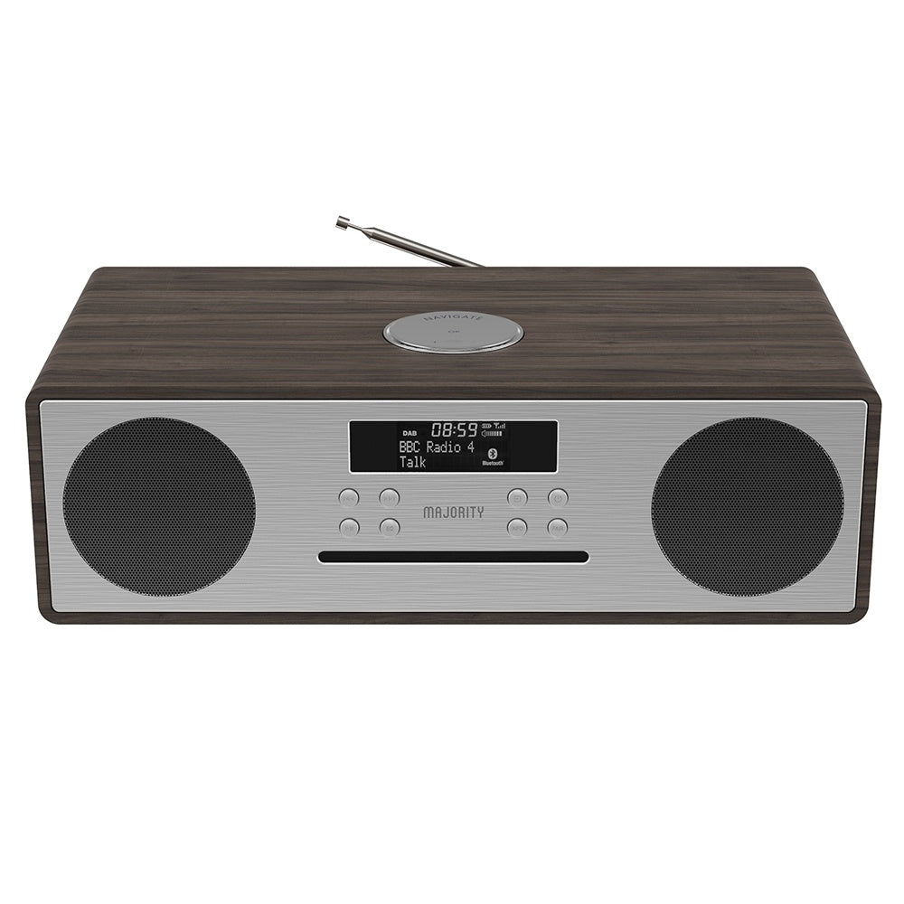 Majority Oakington Bluetooth, DAB Radio & CD Player-Walnut 1 Majority Oakington Bluetooth, DAB Radio & CD Player-Walnut