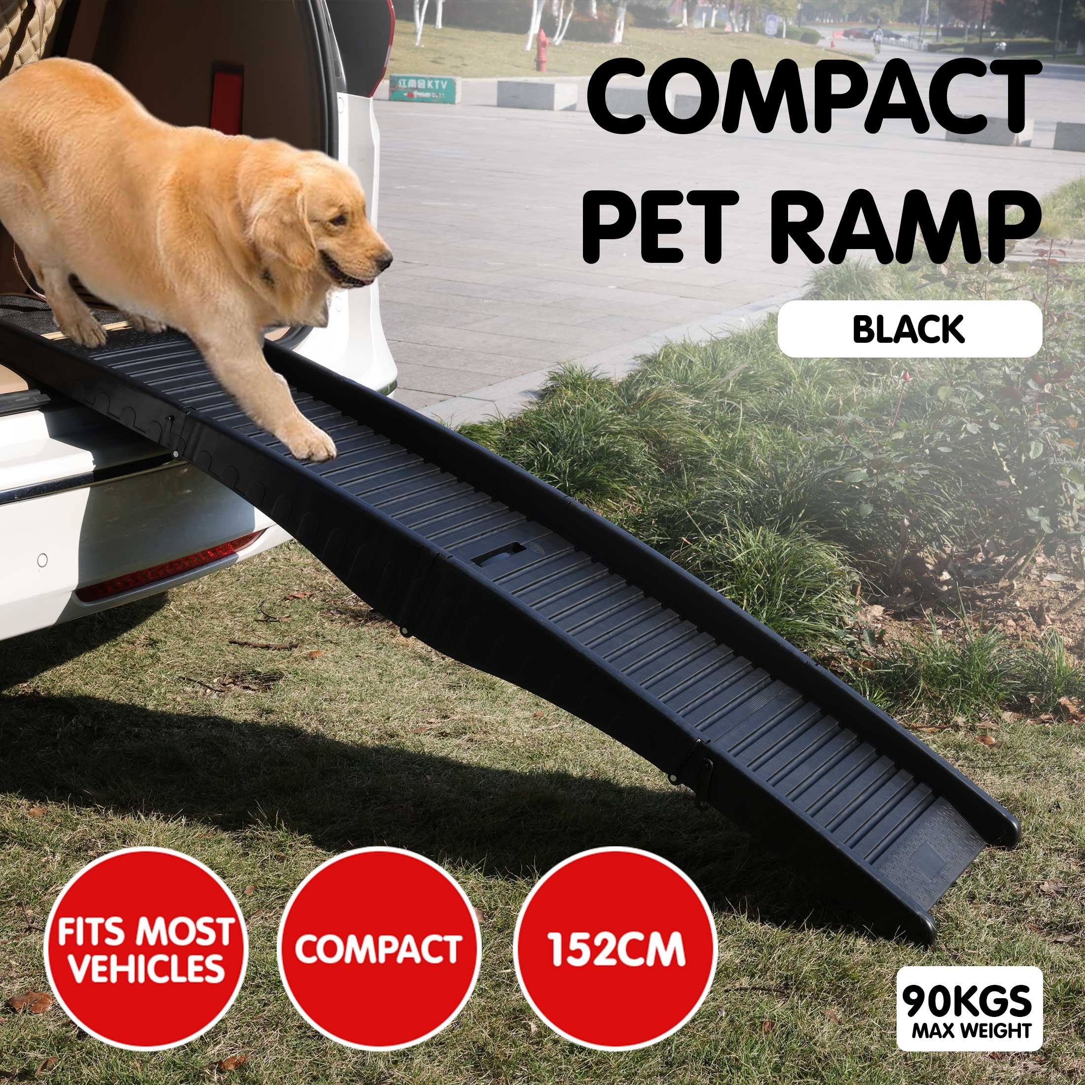 Furtastic 152cm Portable Dog Pet Ramp - Black 2