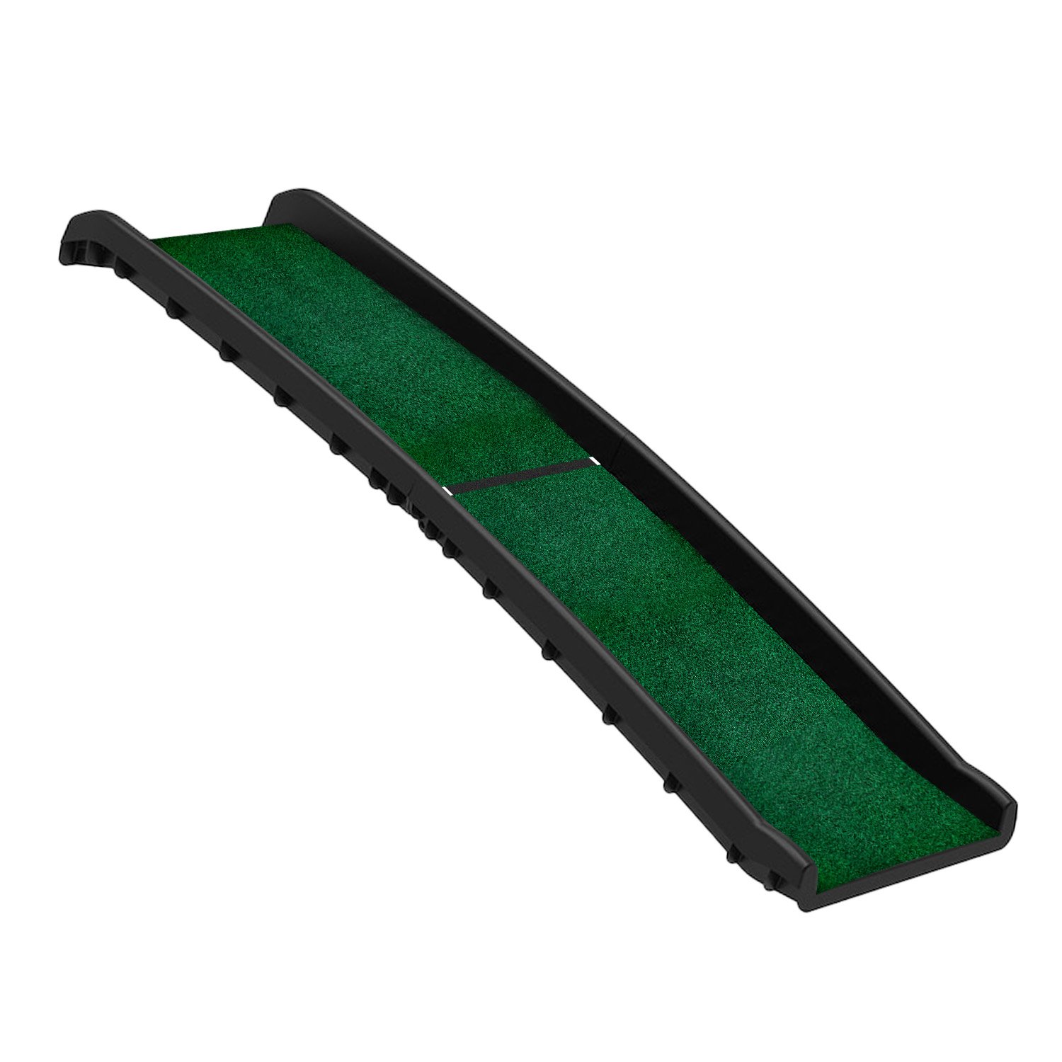 Furtastic Foldable Plastic Dog Ramp with Synthetic Grass 1