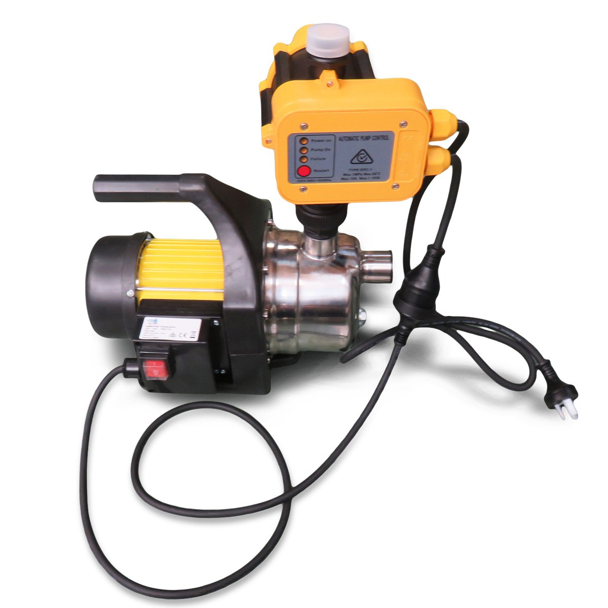Hydro Active 800w Stainless Auto Water Pump 70B -Yellow 2