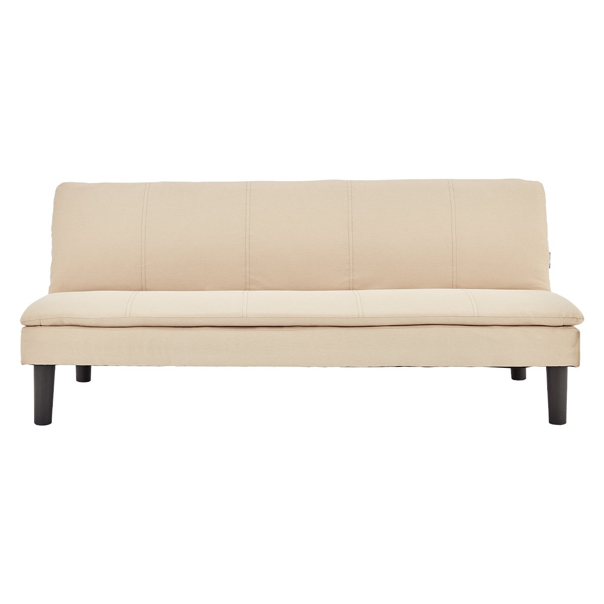 Sarantino 3 Seater Modular Faux Linen Fabric Sofa Bed Couch - Beige 1