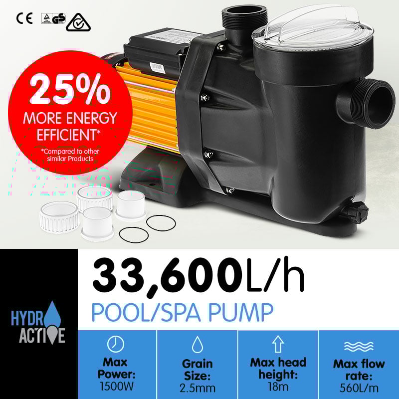HydroActive Swimming Pool Water Pump - 1500W 1 HydroActive Swimming Pool Water Pump - 1500W