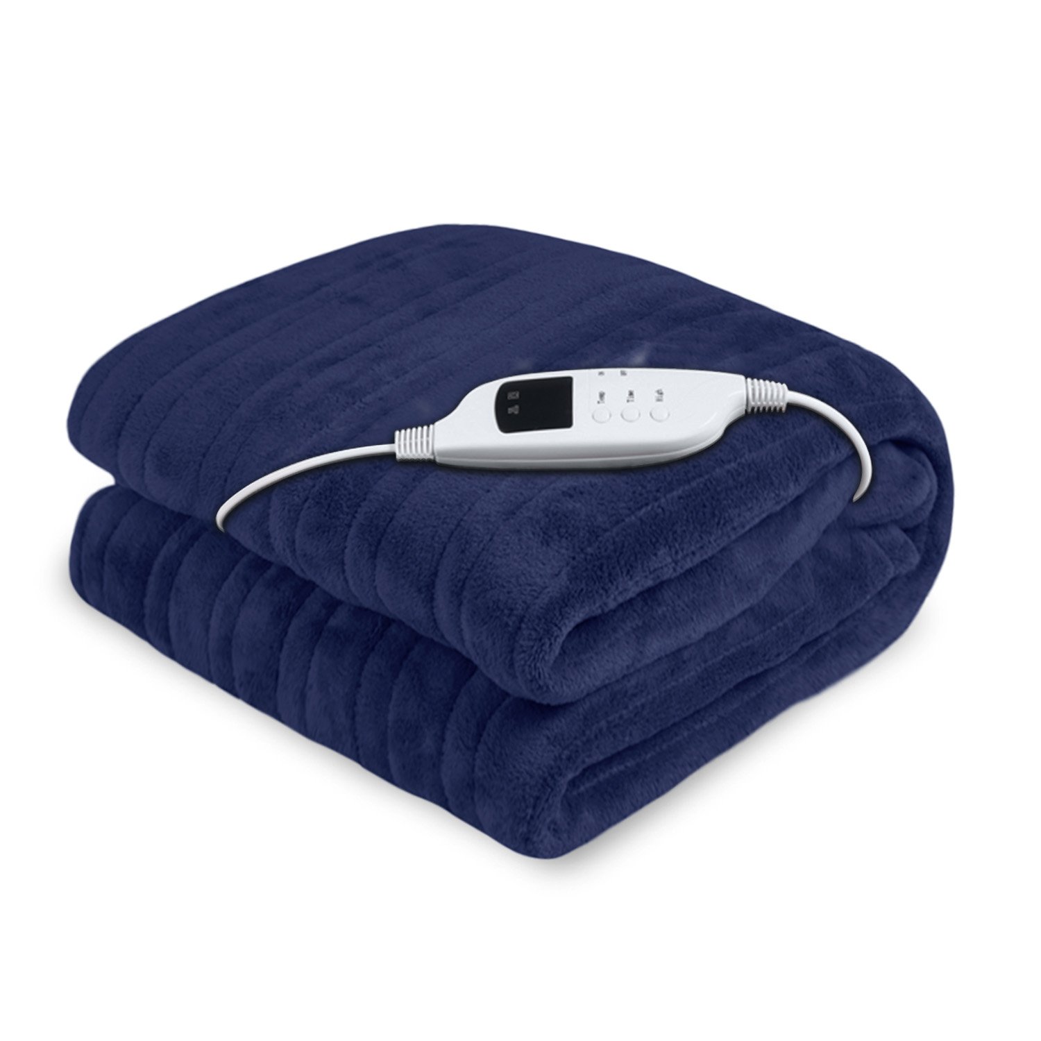 Laura Hill Heated Electric Blanket Coral Warm Fleece Winter Blue 1 Laura Hill Heated Electric Blanket Coral Warm Fleece Winter Blue