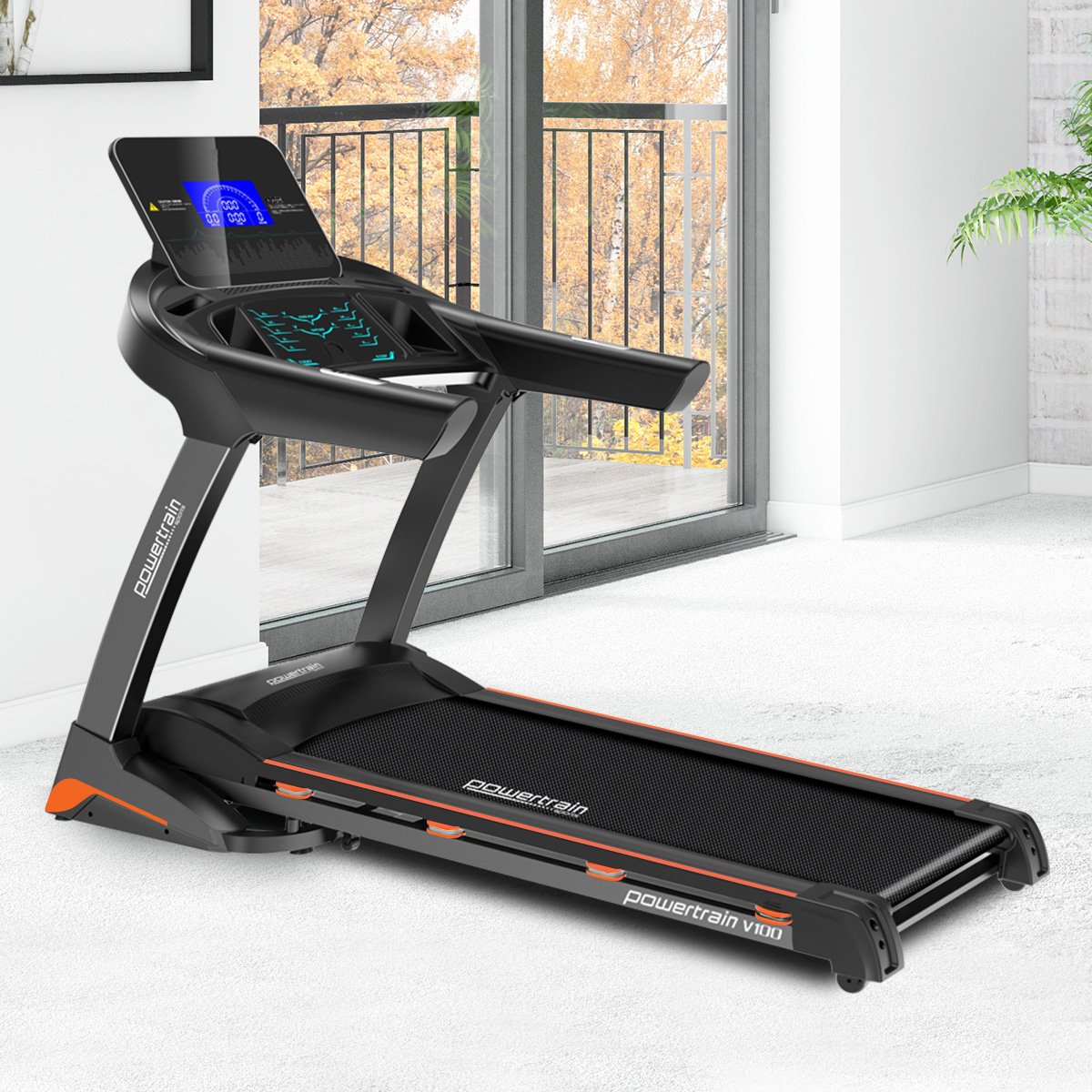 Powertrain V100 Foldable Treadmill Auto Incline Home Gym Cardio 2