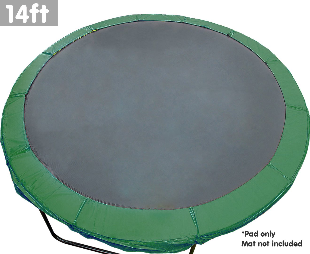 Trampoline 14ft Replacement Outdoor Round Spring Pad Cover - Green 1