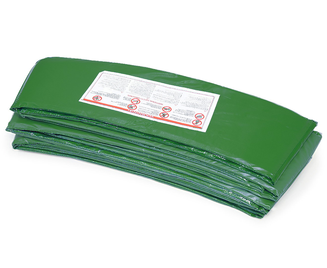 12ft Trampoline Replacement Safety Pad and Net Round 8 Poles Green 1