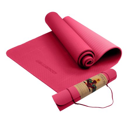 Powertrain Eco-Friendly TPE Yoga Pilates Exercise Mat 6mm - Rose Pink 1