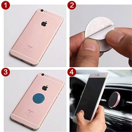 1pcs/3pcs/5pcs Sticker Metal Plate disk iron sheet for Magnet Mobile Phone Holder For Magnetic Car Phone Stand holders 3