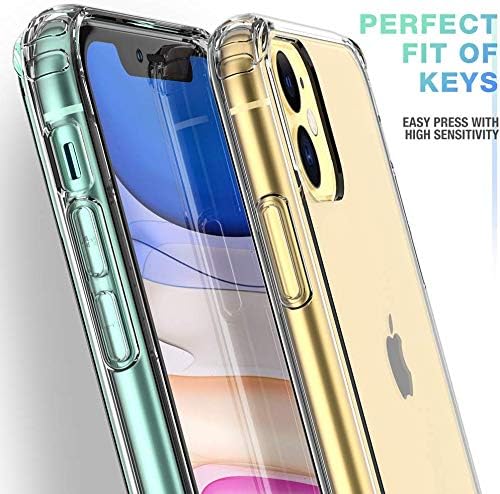 Mkeke Compatible for iPhone 11 Case, Clear Shock Absorption Bumpers Cases for 6.1 Inch 2 Mkeke Compatible for iPhone 11 Case, Clear Shock Absorption Bumpers Cases for 6.1 Inch - Image 2