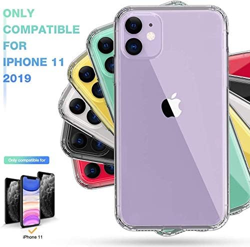 Mkeke Compatible for iPhone 11 Case, Clear Shock Absorption Bumpers Cases for 6.1 Inch 3 Mkeke Compatible for iPhone 11 Case, Clear Shock Absorption Bumpers Cases for 6.1 Inch - Image 3