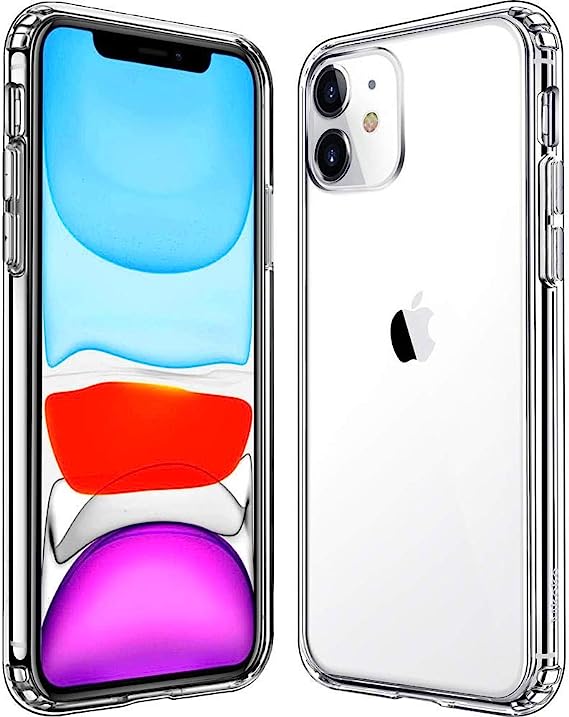 Mkeke Compatible for iPhone 11 Case, Clear Shock Absorption Bumpers Cases for 6.1 Inch 2