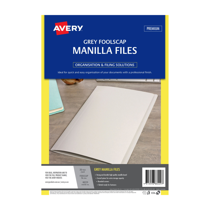 AV Manilla Folder Grey FC Pk20 2