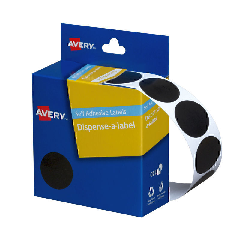 Avery Disp Black 24mm Roll500 2