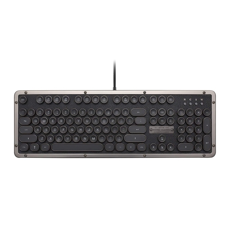Azio Retro Keyboard Black 1