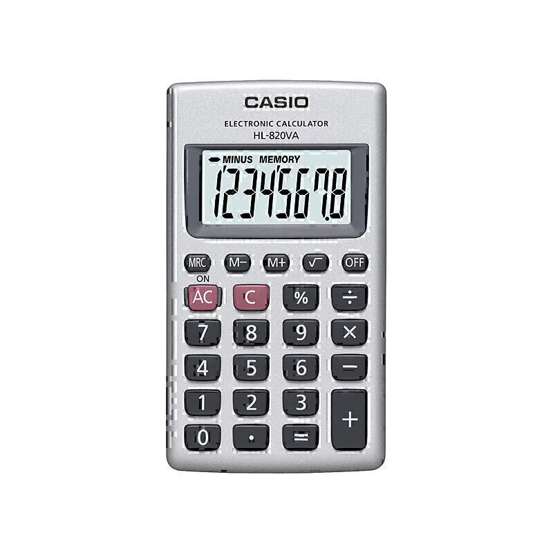 Casio HL820 Pocket Calculator 1 Casio HL820 Pocket Calculator