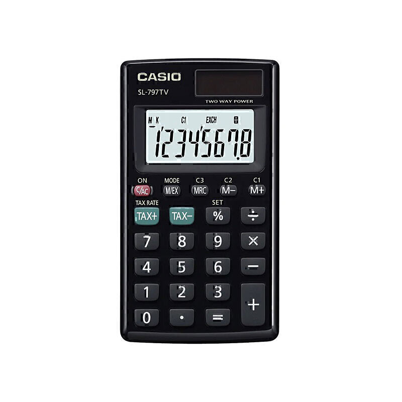 Casio SL797TVBK Tax Calculator 1 Casio SL797TVBK Tax Calculator