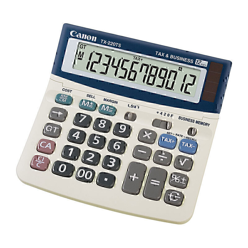 Canon TX220TS Calculator 1 Canon TX220TS Calculator